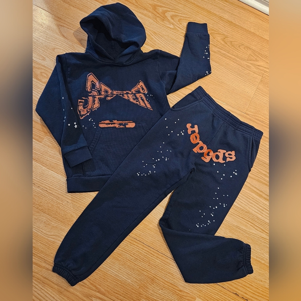 Sp5der Worldwide motocross pants & hoddie kids, size M